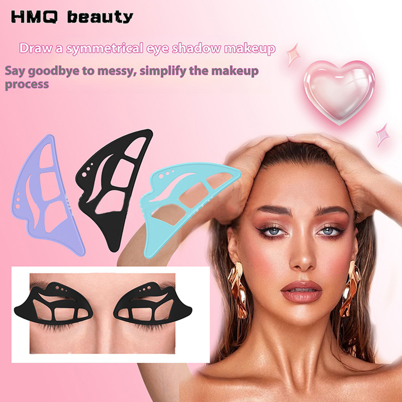 Beauty Makeup Eyeshadow - Siliconen oogmake-up stencils Multifunctionele oogschaduw sjabloon