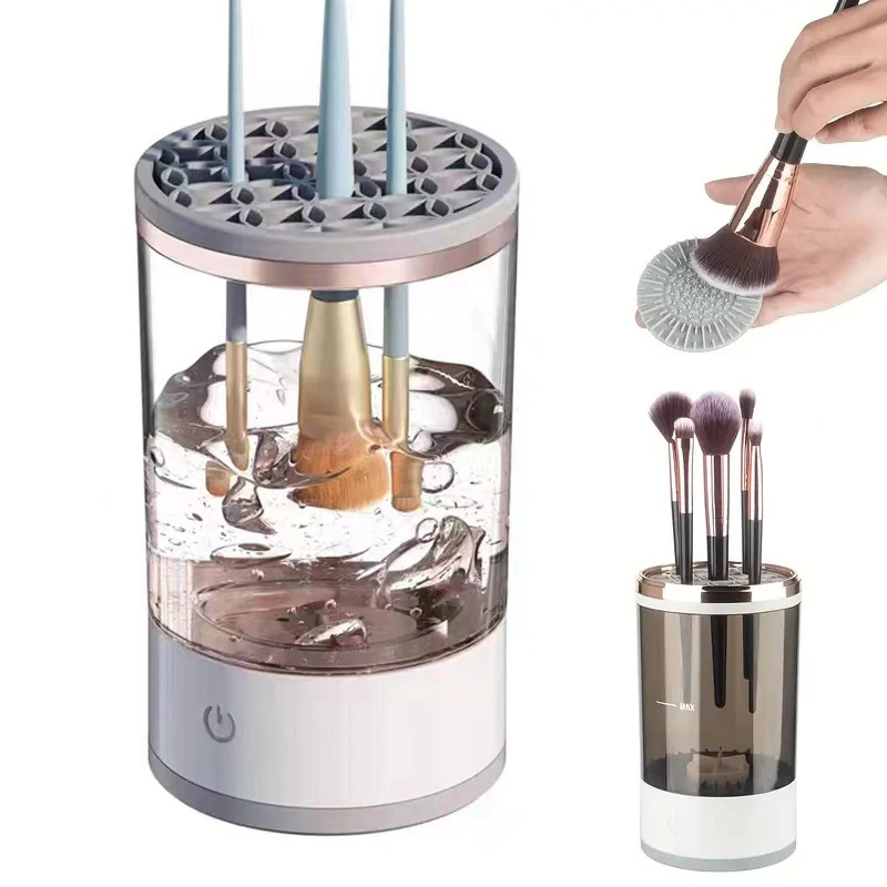 Beauty Makeup Eyeshadow - Automatische elektrische make-up kwastenreiniger met USB-aansluiting,