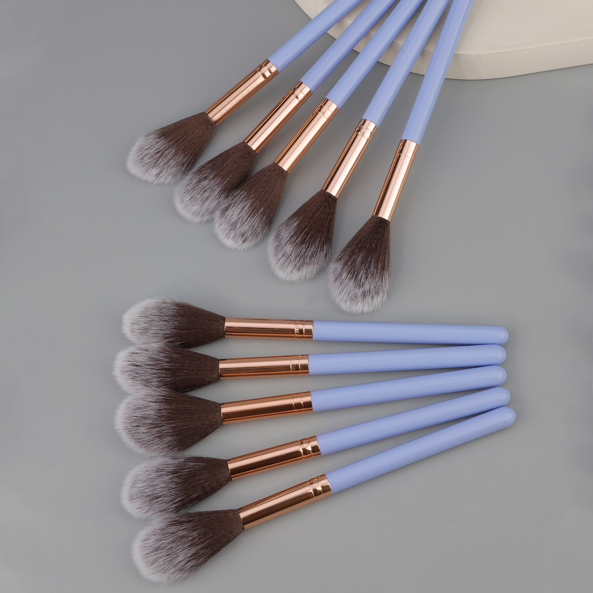 Beauty With Makeup - 5/10/20/50 stuks vuurvormige blush make-upborstel, taps