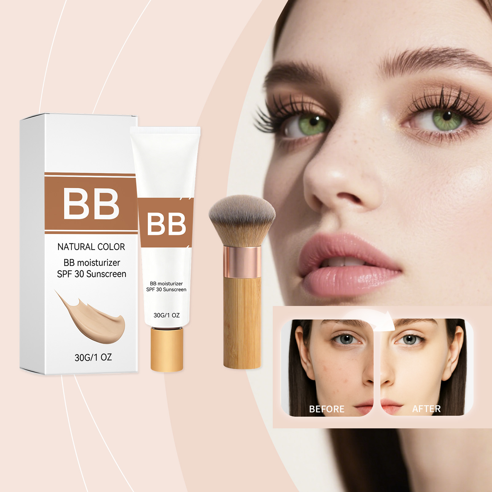 Makeup Beauty Ro - SPF 30 Getinte Dagcrème BB Cream