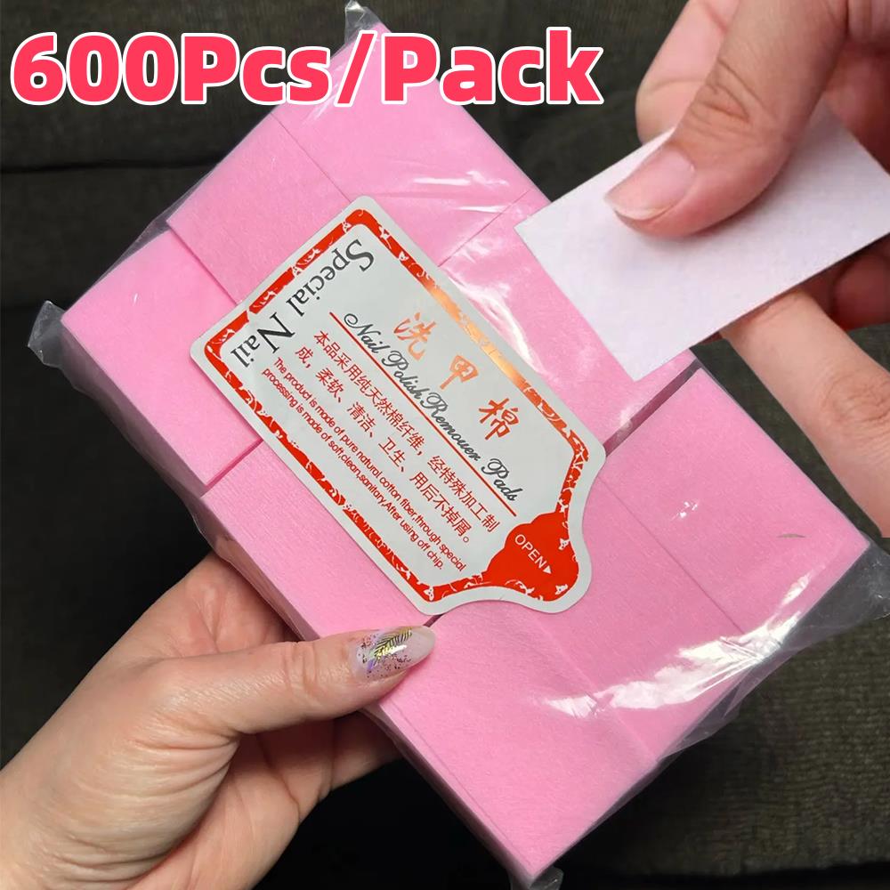 Beauty For Makeup - 600 stks/pak Niet-pluizende Wattenschijfjes Nagellak Remover