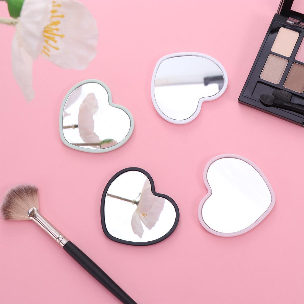 Beauty Makeup Definition - Eenvoudige enkelzijdige hartvormige spiegel High-definition kleine