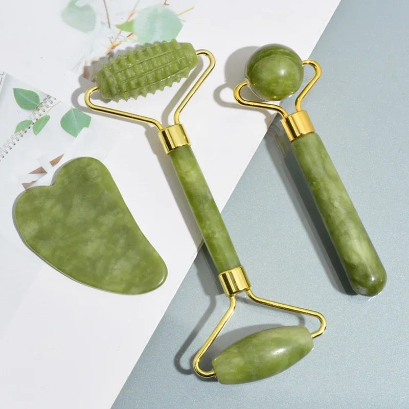 Jade Roller Gua Sha - Natuurlijke Jade Roller Gezicht Gua Sha