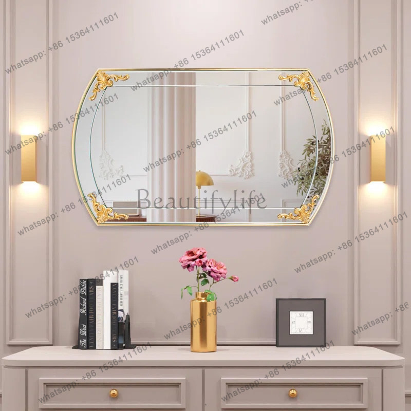 Beauty Makeup Definition - Eenzijdige high-definition beautyspiegel met gegraveerd ornament,