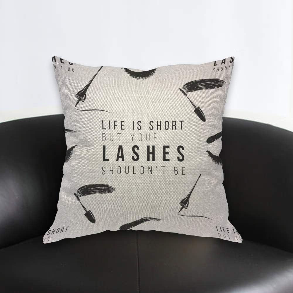 Grappige wimpers quote kussenh - Beauty Makeup Quotes Funny recensie en prijs