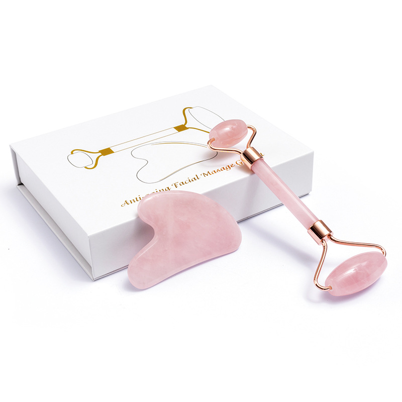 Natuurlijke Rozenkwarts Jade R - Jade Roller Gua Sha recensie en prijs