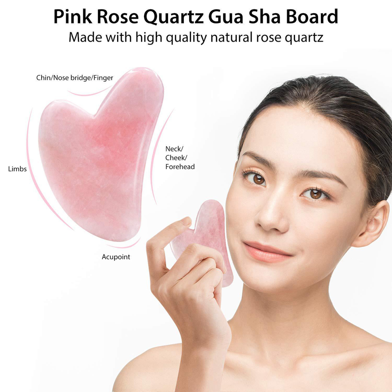 Natuurlijke Rozenkwarts Jade R - Jade Roller Gua Sha recensie en prijs