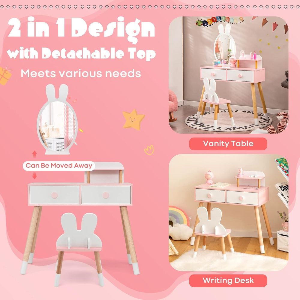 EY Kids Vanity, houten make-up - Beauty Makeup For Kids recensie en prijs