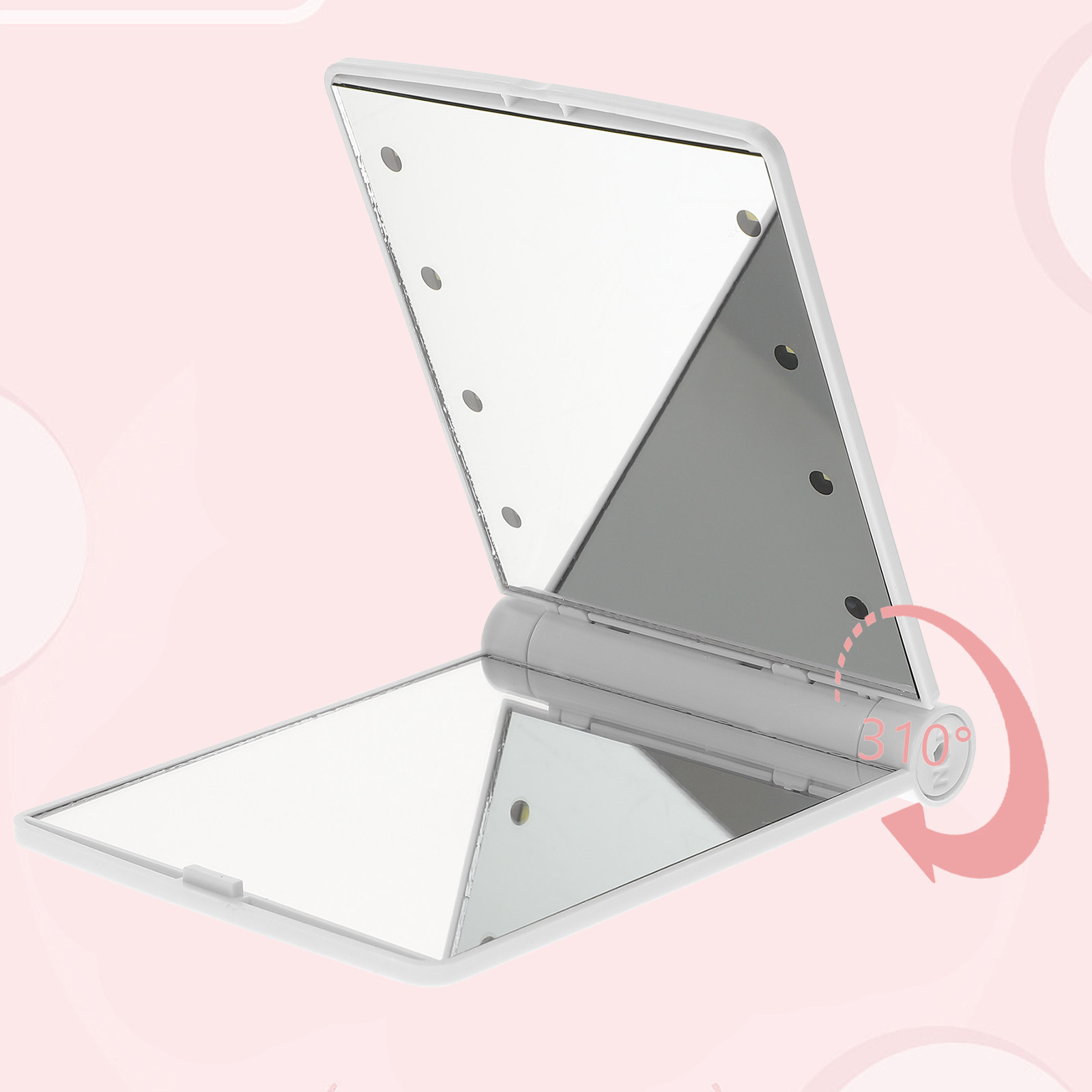 Opvouwbare LED-make-upspiegel  - Beauty Makeup Definition recensie en prijs