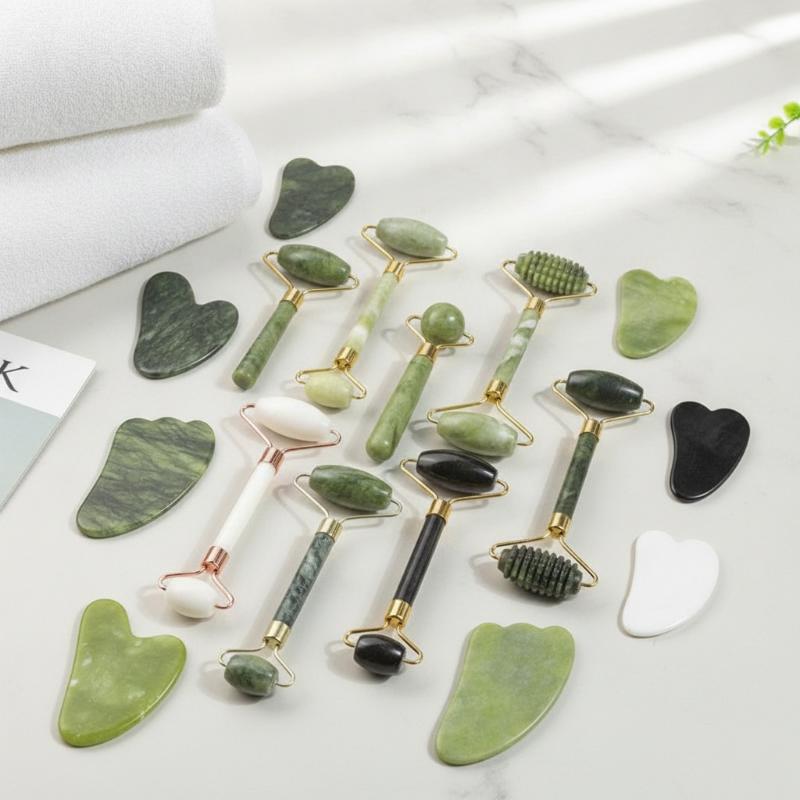 1/2 STUKS Natuurlijke Jade Rol - Jade Roller Gua Sha recensie en prijs