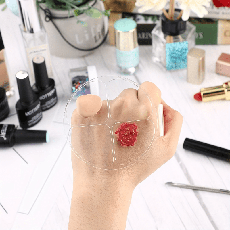 Acryl ronde vier-vakjes kleurm - Beauty Makeup Tool recensie en prijs